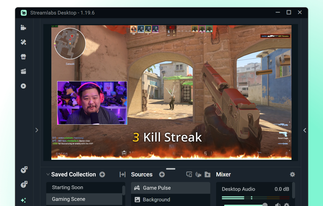 streamlabs free widget game pulse widget